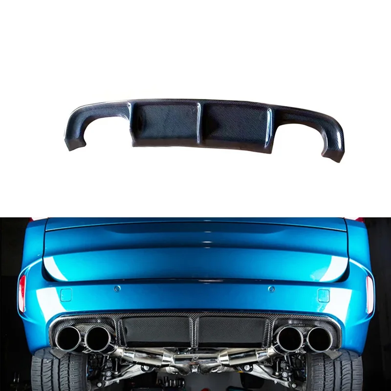 

Carbon Fiber Rear Diffuser For BMW X5M F85 2013-2018 Rear Bumper Diffuser Spoiler Lip Trunk Wing Body Kit Splitter Cover Trim