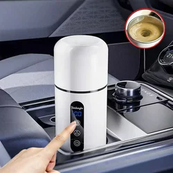 12/24V Portable Car Heating Cup Electric Kettle With Automatic Stirring Function Water Warmer Bottle Car Heating Cup LCD Display