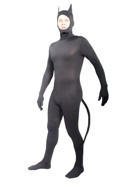 

Men's Fullbody Spandex Zentai suit Animal modeling Bodysuit Adult Fancy Zentai Suit with ears tail