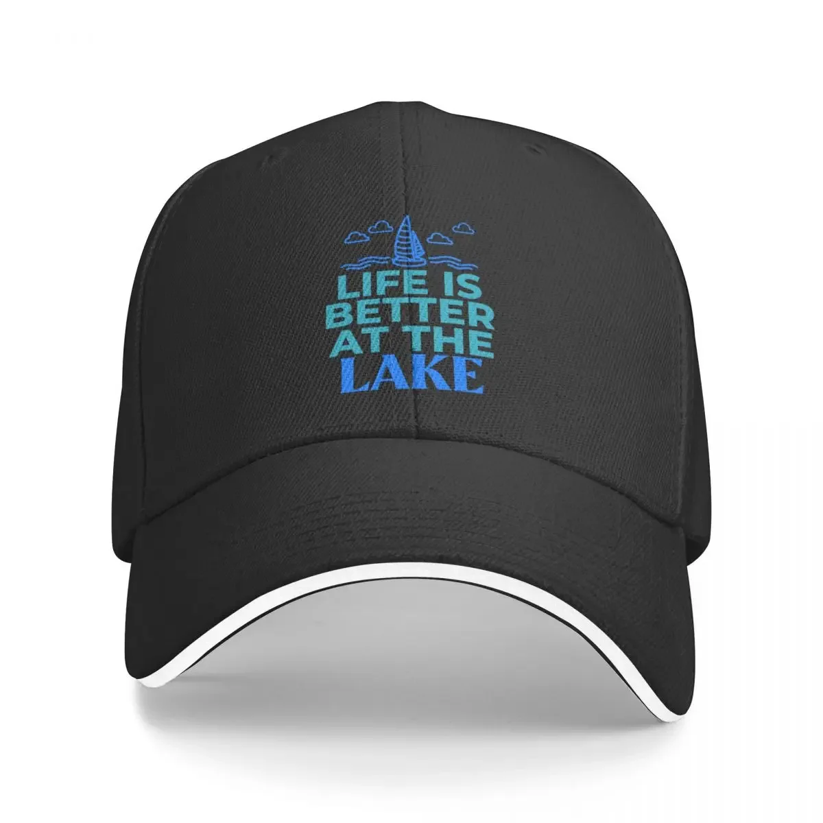 

New Life Is Better At The Lake Baseball Cap Anime Hat derby hat Hats For Women Men's