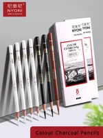 1pc Professional Colour Charcoal Pencils Skin Tone Colored Pencils Pastel Chalk for Sketching,Shading,Coloring,Layering Blending 1