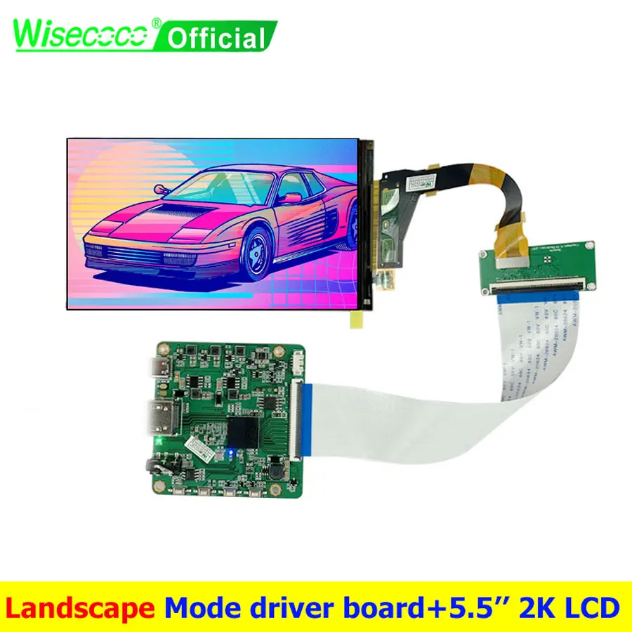 Wisecoco-placa Motorista Paisagem Raspberry pi Ps4 Console de Jogos tv Box pc Tft Lcd 2k Ips 2560×1440 55