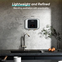 Chauffe-eau électrique instantané sans réservoir, 220V/110V, 3500W/5500W, chauffage mural pour salle de bains, douche, maison, cuisine, sous évier 5