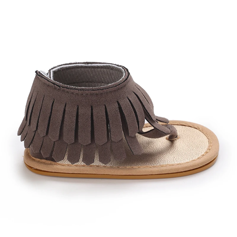 Sommer Neue Damen Baby Sandalen mit Quaste Design weiche Sohlen Babyschuhe 0-12 Monate Baby Wanderschuhe – Detail 25