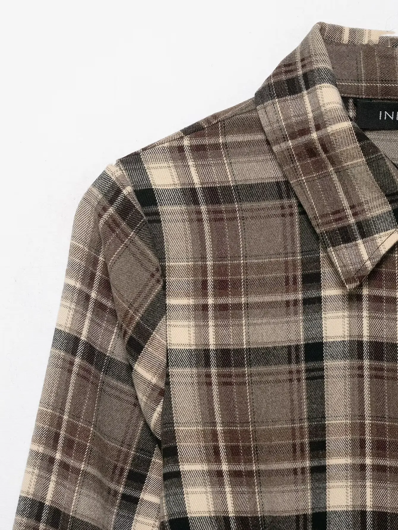 Women Casual Plaid Shirt Spring Autumn New Female Chic Full Sleeve Slim Fit Single Breasted Blouses Lady Daily OL Street Shirts