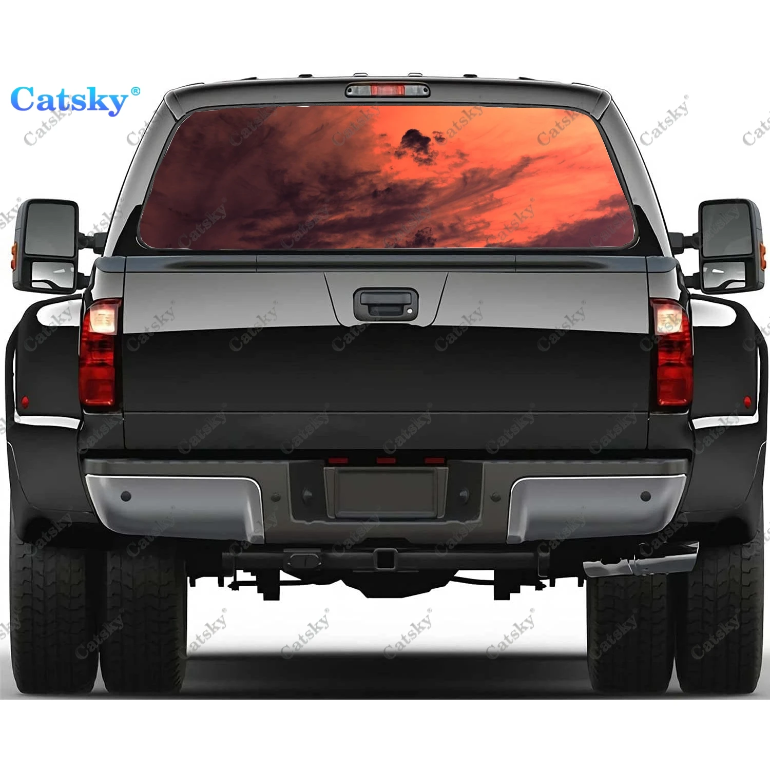 

Красочные облака абстрактные задние окна автомобильные наклейки и графика задние окна наклейки для грузовиков, автомобиль переводная Наклейка для окна винил