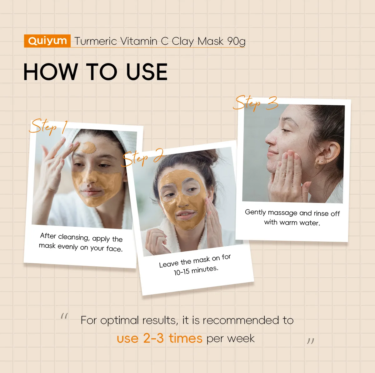 Masque à l argile curcuma et vitamine c nettoyant visage_voghion.com