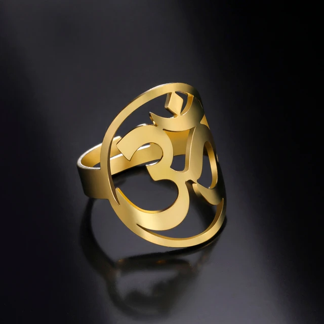 Sacred Om Ring | Loni Design Group Rings $903.83 | 10k Gold, 14k Gold , 18k  gold , .925 Sterling Silver & Platinum