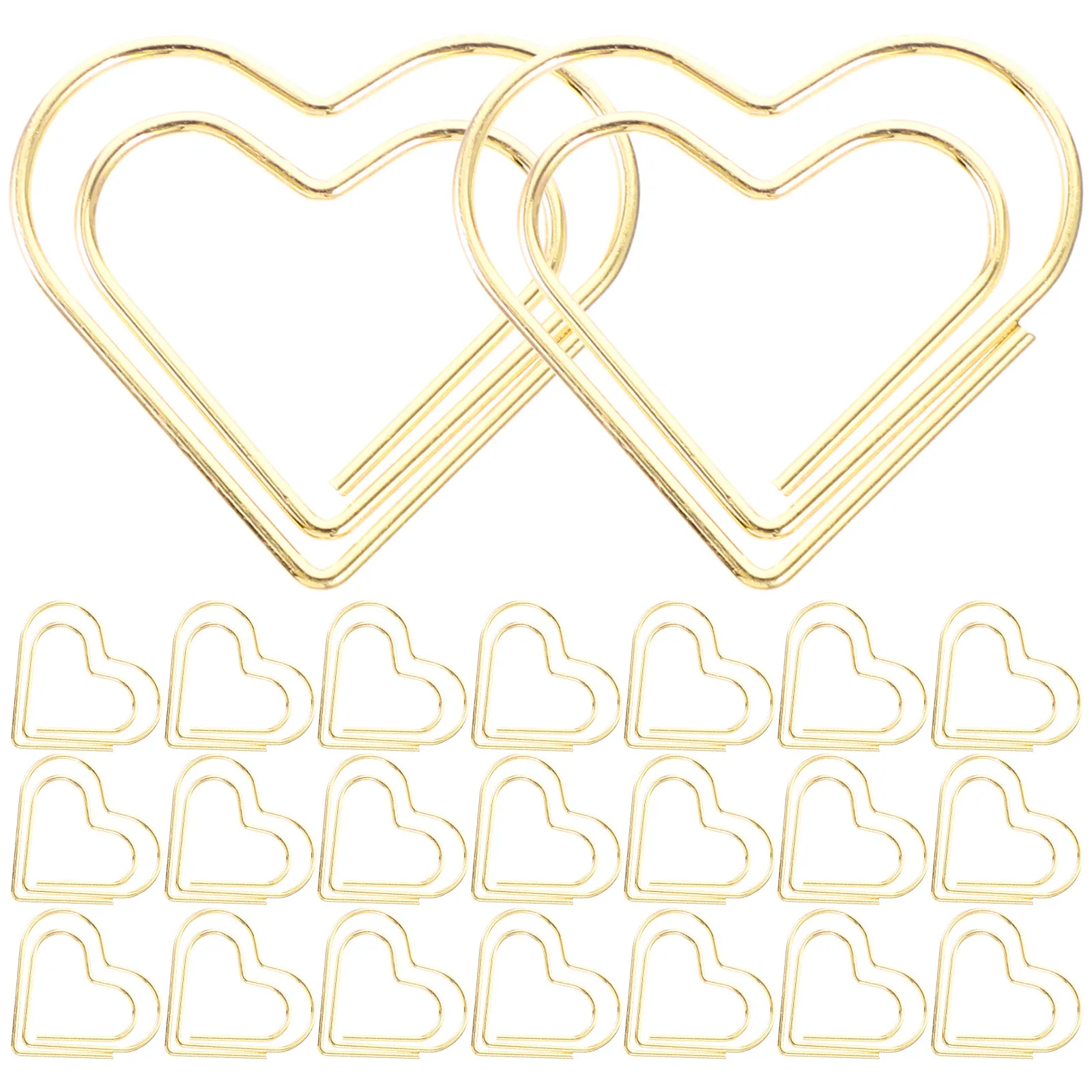 100Pcs 작은 창조적 인 종이 클립 사무실 파일링 연구 노트 달력 장식 노트북 스크랩북 사용을위한 금속 문서 클립