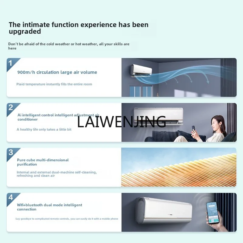 MJY home rental house 2 horses on-hook new energy efficiency frequency conversion bedroom living room 3