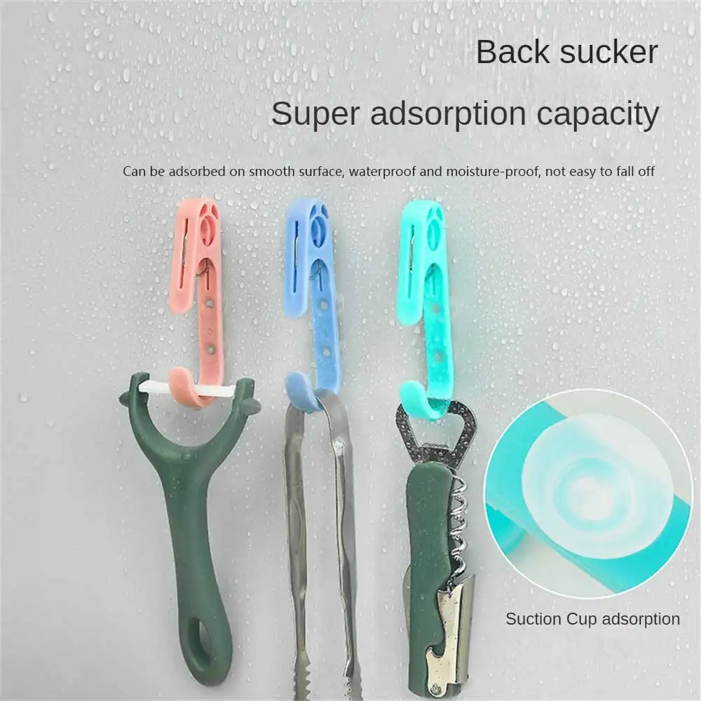

Sticky Hook Kitchen Strong Adhesion Multi-function Moisture-proof No Trace Storage Supplies Hook Bathroom Punch-free Hanger Clip