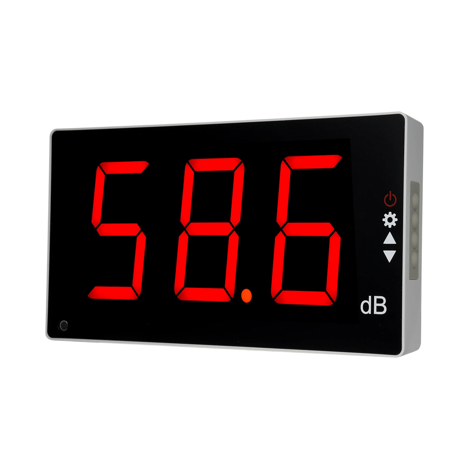 대형 LCD 스크린 벽걸이 디지털 사운드 레벨 계량기, 계량기 디지털 소음 계량기 데시벨 모니터링 테스터