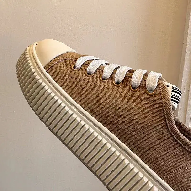 2024 Fashion Women's Designer Brand Thick Bottom Canvas Women's Shoes New Sports Hundred Women's Shoes