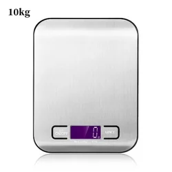 High-Precision LED Display Digital Kitchen Scale with Timer (10KG Battery Black)