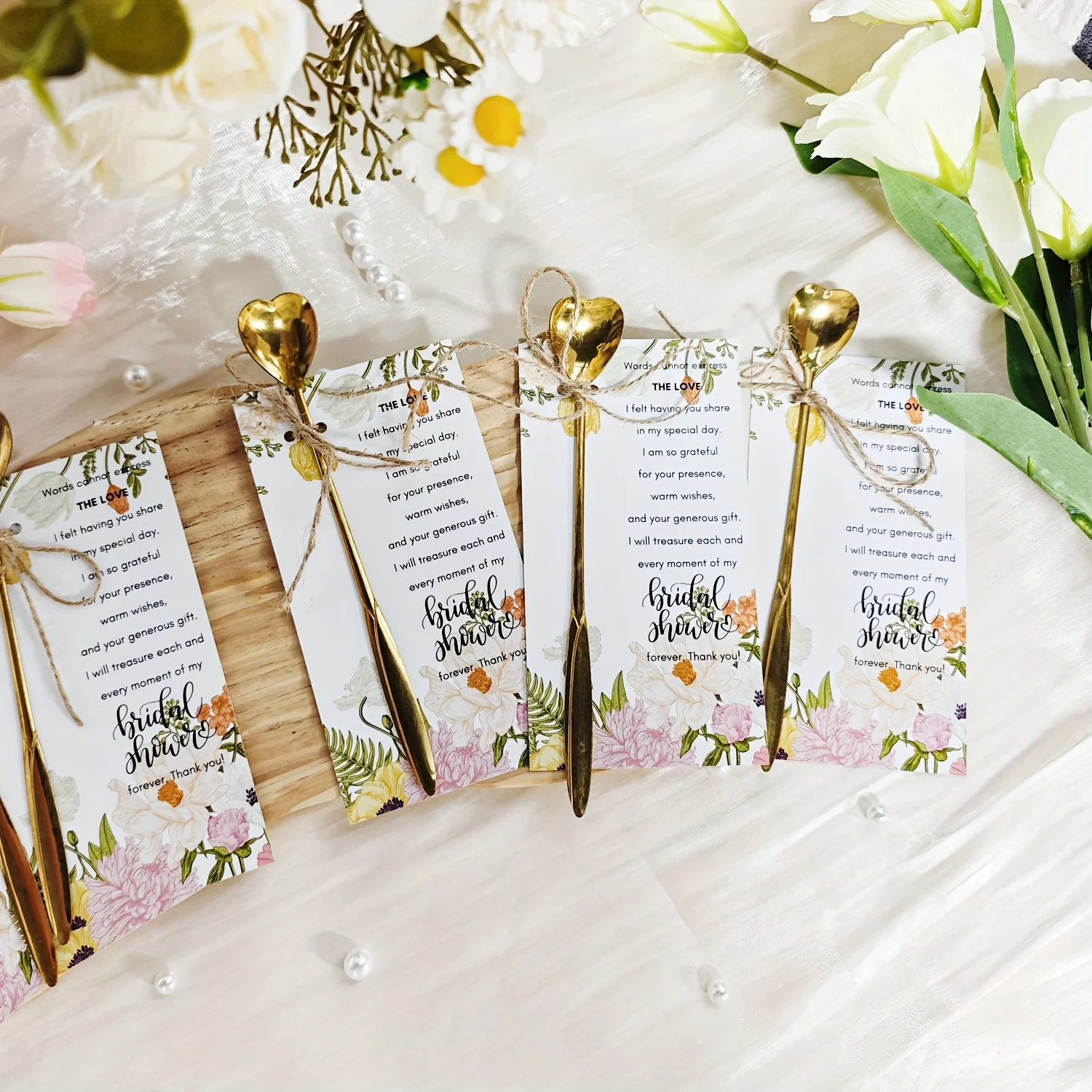 Wooden Hearts Wildflower Seed Favors, Wildflower Wedding Favor