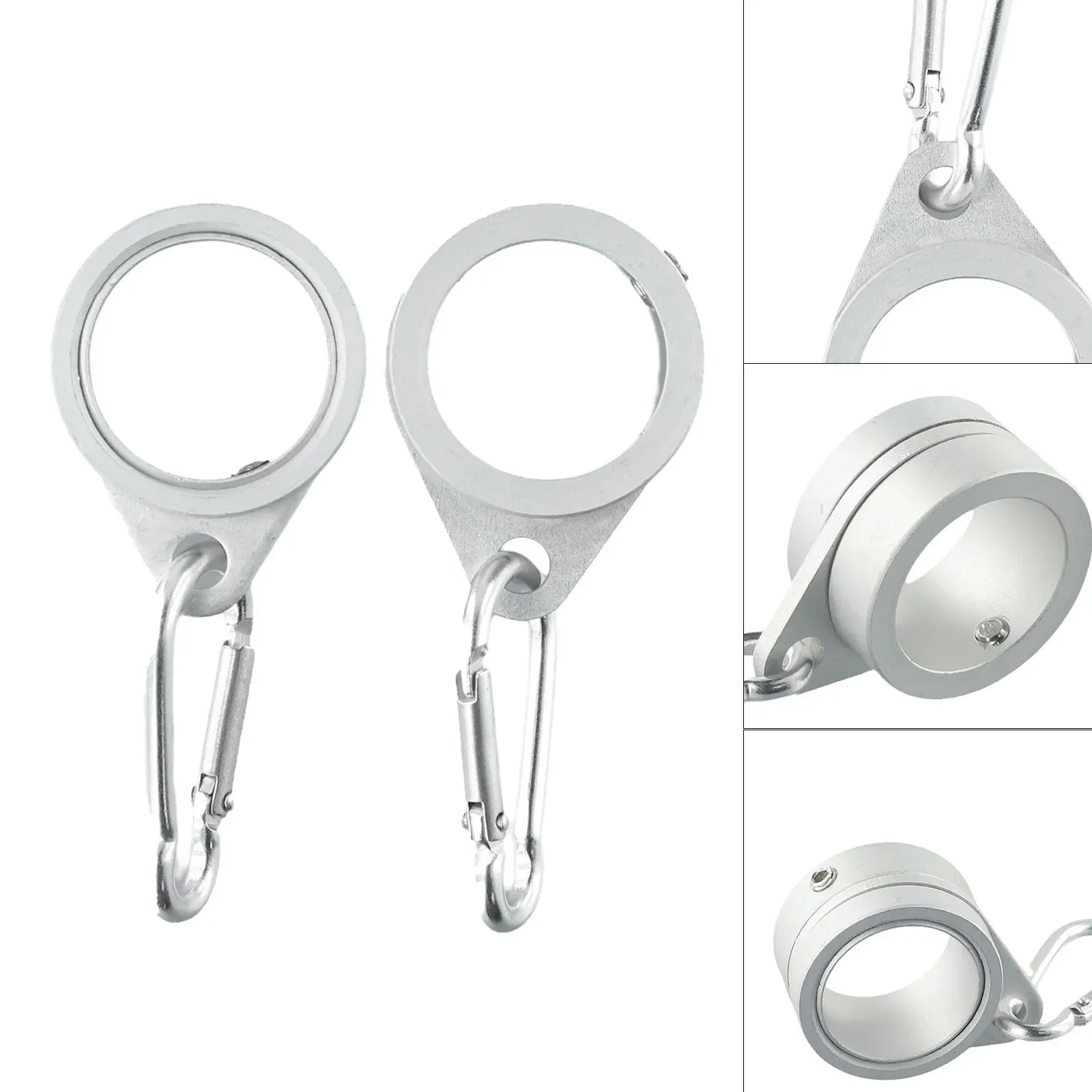 

Parts Flag Pole Ring Aluminum Alloy Aluminum Pole Swivel Ring Anti-Wrap Sliver Exquisite High Quality Practical