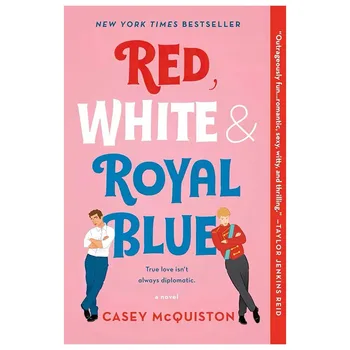 1 Book Red, White & Royal Blue By Casey McQuiston Paperback The Bestseller Book 1