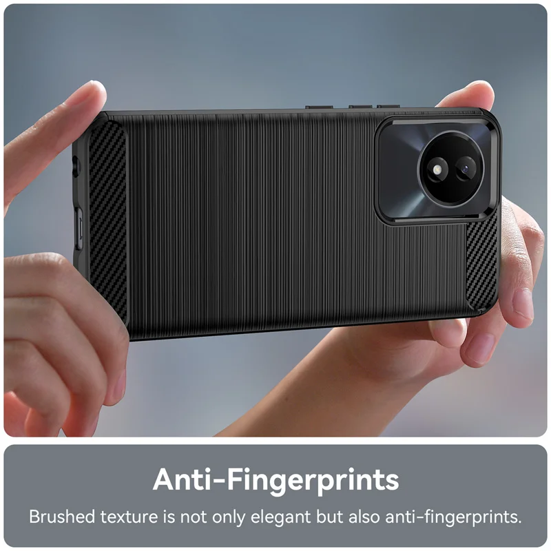 Carbon Fiber Phone Case with elegant brushed texture feel 