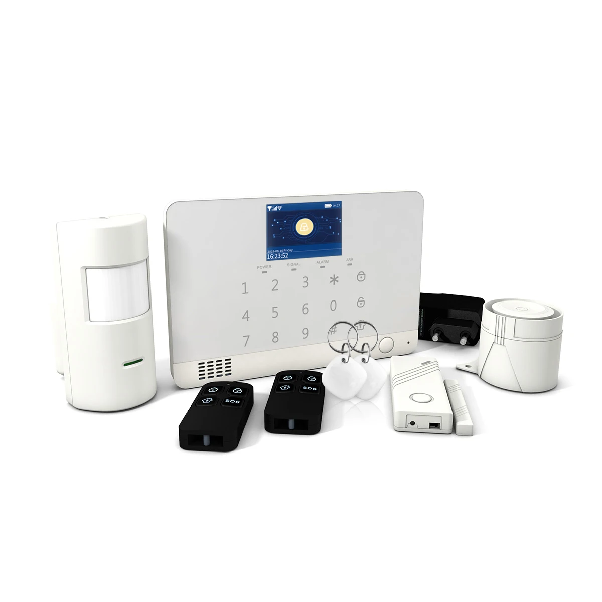 New wireless smart wifi alarm system built-in siren support 9 languages for home security wireless smart wifi alarm