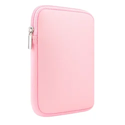 Compact Soft Sleeve Ereader Zip Case, 6-Inch Protective Bag - Kindle 11th Gen 2024 (Pink)