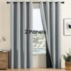 2pcs 100% Blackout Curtains, Thermal Insulated Window Drapes, Window Curtains for Bedroom Living Room, Home Decoration 1