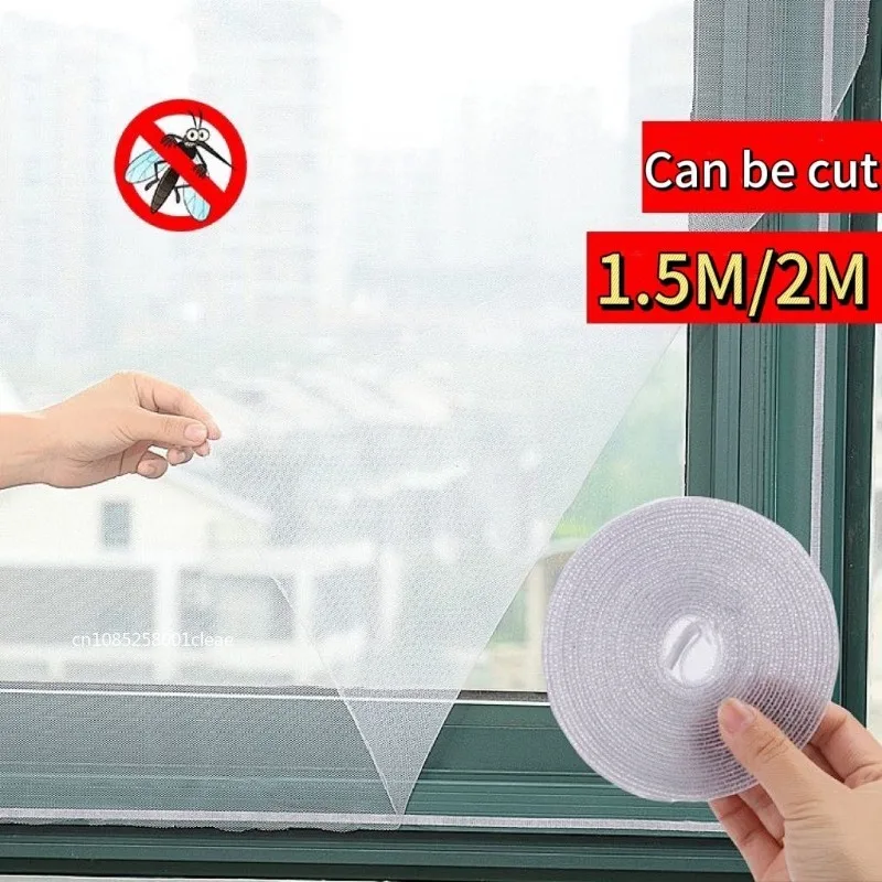 Mosquito Net DIY Self-adhesive Indoor Anti-insect Fly Screen Curtains Window Net Protections Mesh Home Textile Bed Garden
