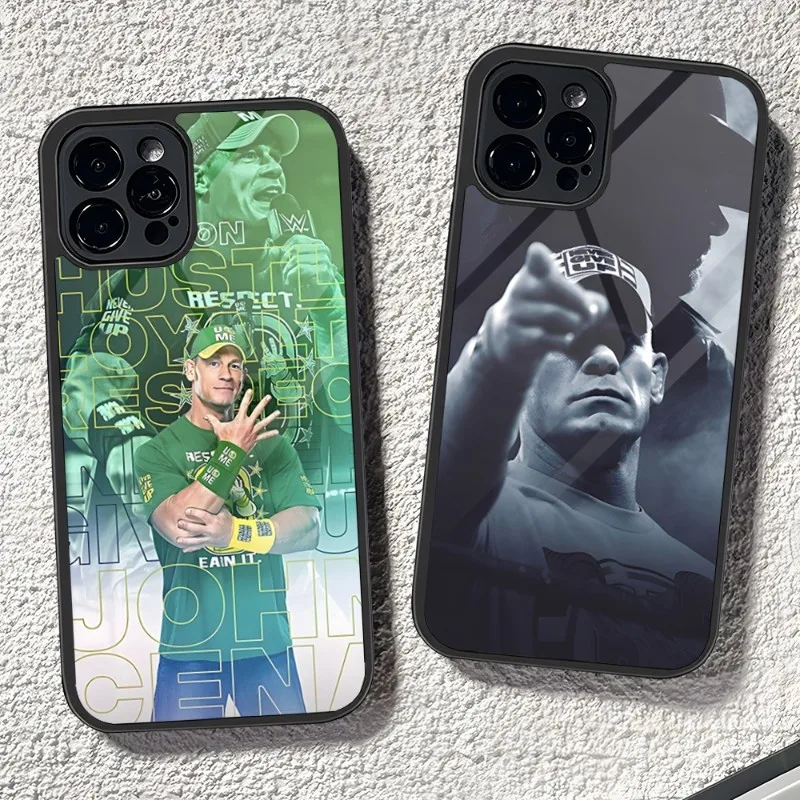 Wrestling Star John Cena Custodia Per Telefono Pc + Tpu Per Iphone Apple 12 Pro Max 11 13 14 Mini 6S 8 7 Plus X Xs Xr 2020 Cover Posteriore Di Lusso