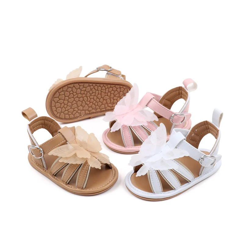 Baby Sandal Cute Butterfly Girl Summer Shoes High Quality Anti-slip Sole Beautiful 2024 New Fashion for 0-9-18 Months  BJZ3232 6