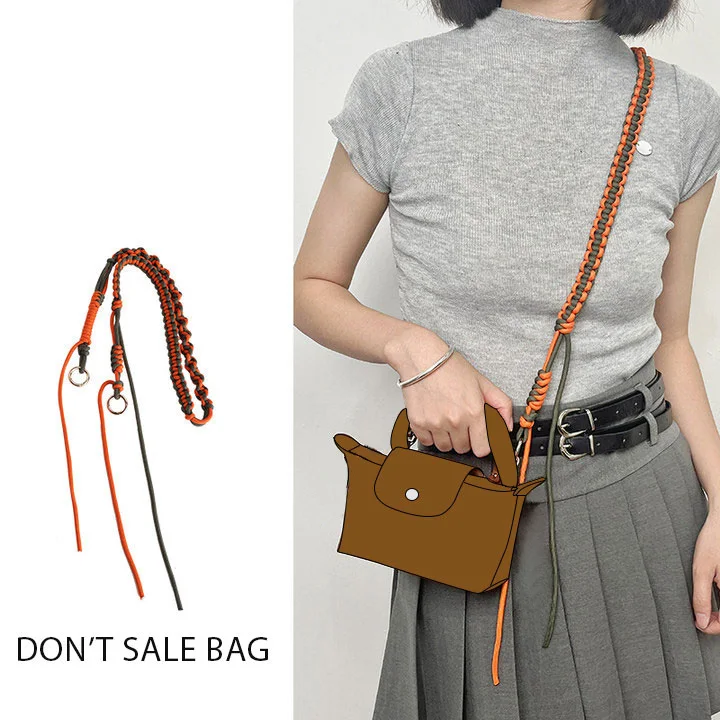 Bag Hand Made Woven Shoulder Strap For Longchamp Mini Bag Transformation Messenger Bag Suitable For All Kinds Of Bags