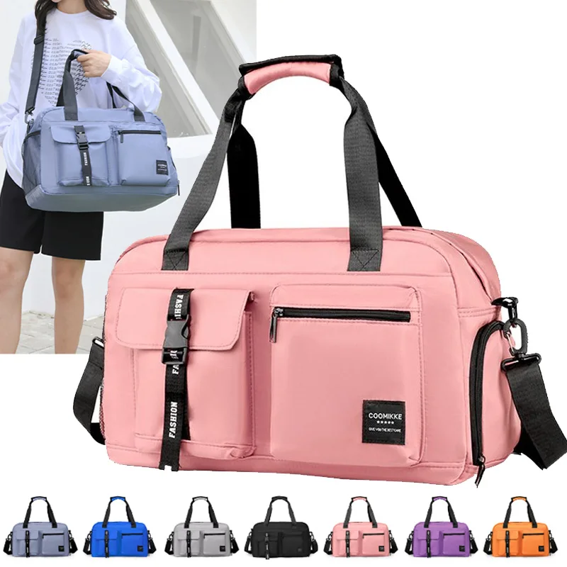 Grote Fitness Tas Sport Handtas Vrouwen Droge Natte Schoenen Zak Enkele Schouder Crossbody Zwemmen Yoga Gym Reizen Rugzak Duffel