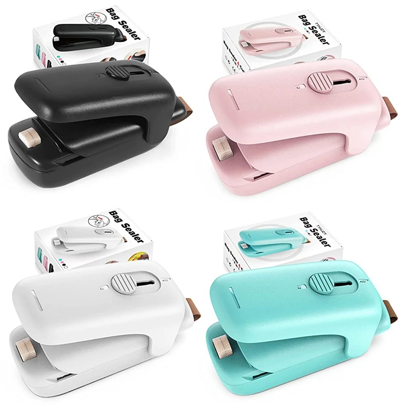 

Новый миниатюрный упаковщик для пакетов, ручной термовакуумный упаковщик, портативный упаковщик для закусок, Пластиковых свежих пакетов, печенья