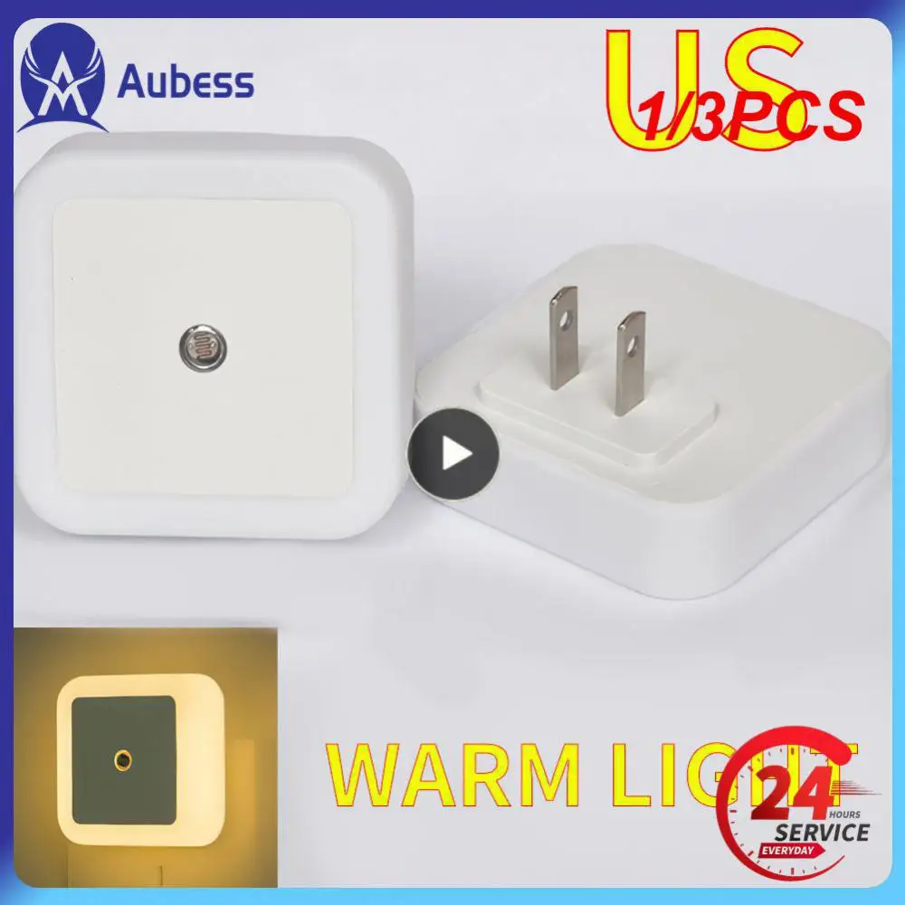 

1/3PCS Square Stairway Porch Light For Children Kids Closet Cabinet Wall Lights Living Room Bedroom Lighting Night Lamp Mini Led