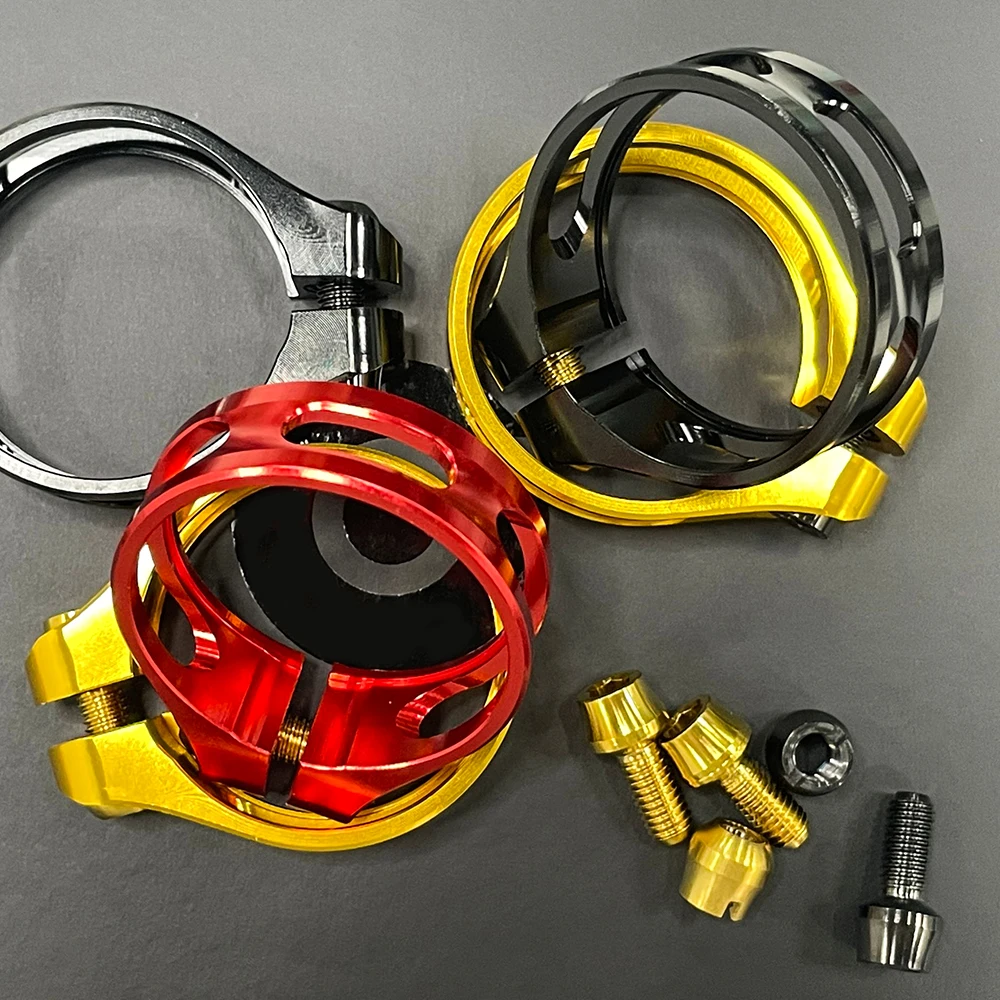 Bike Seatpost Clamp CNC Aluminum Alloy Cycling Saddle Seat Post Clamp for 27.2/30.8/31.6mm Bik Seatpost Lock Parts