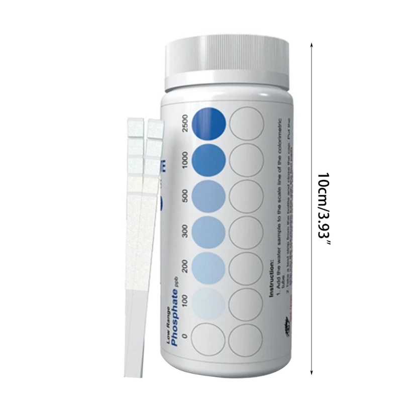 Aquarium Test Strips 25Pcs Easy Testing for PH Chlorine Hardness Alkalinity Fishtank Water Quality Phosphate Test Strips Y5GB