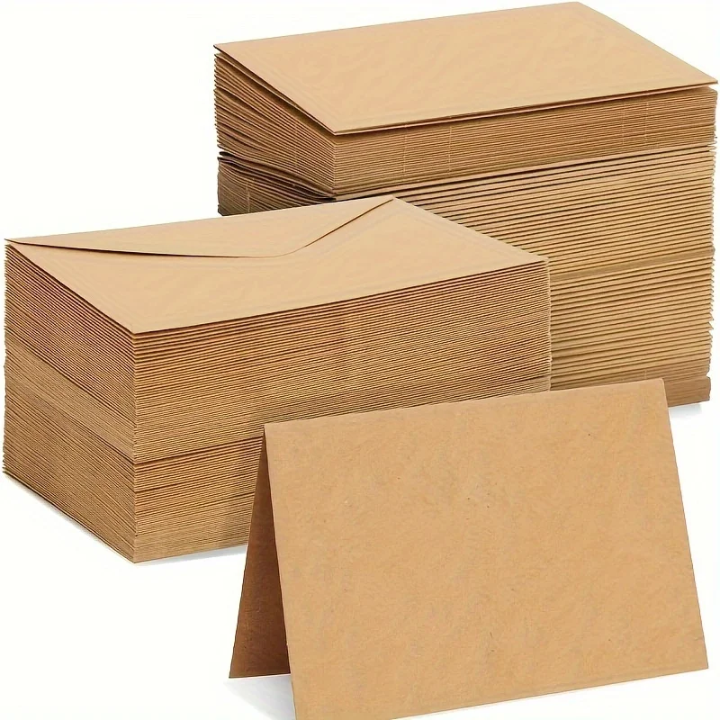 Kraft Paper Envelopes 20/50pcs For DIY Greeting Cards Wedding Invitations & Birthday Notes