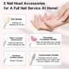 LULAA Portable Manicure Set Full Set of Professional Manicure and Pedicure Tools for Exfoliation and Polishing for Nail Salon 4
