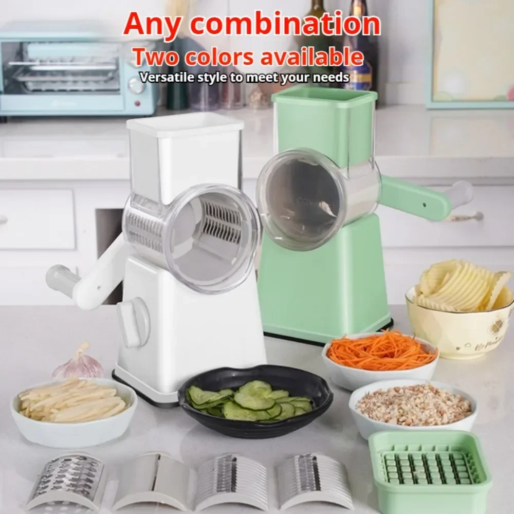 Premium Multi-Purpose Vegetable Chopper-Slices, grinds, chops and julienne fruits without much effort-Includes container,