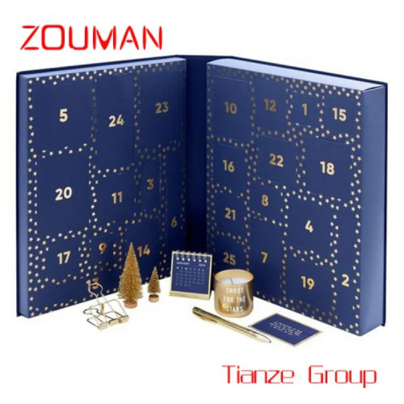 

Custom , Ramadan Blind Advent Calendar Jewelry Box Caja De Calendario De Adviento Luxury Calendar Packaging Box