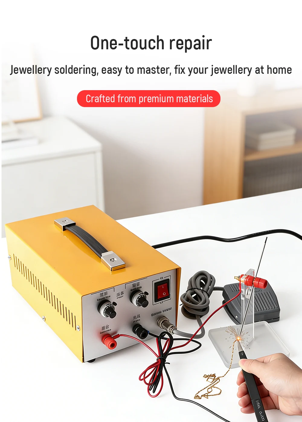 Portable Electric Welder Laser Jewelry Welder Manual Spot Welder Ring Welding Ma