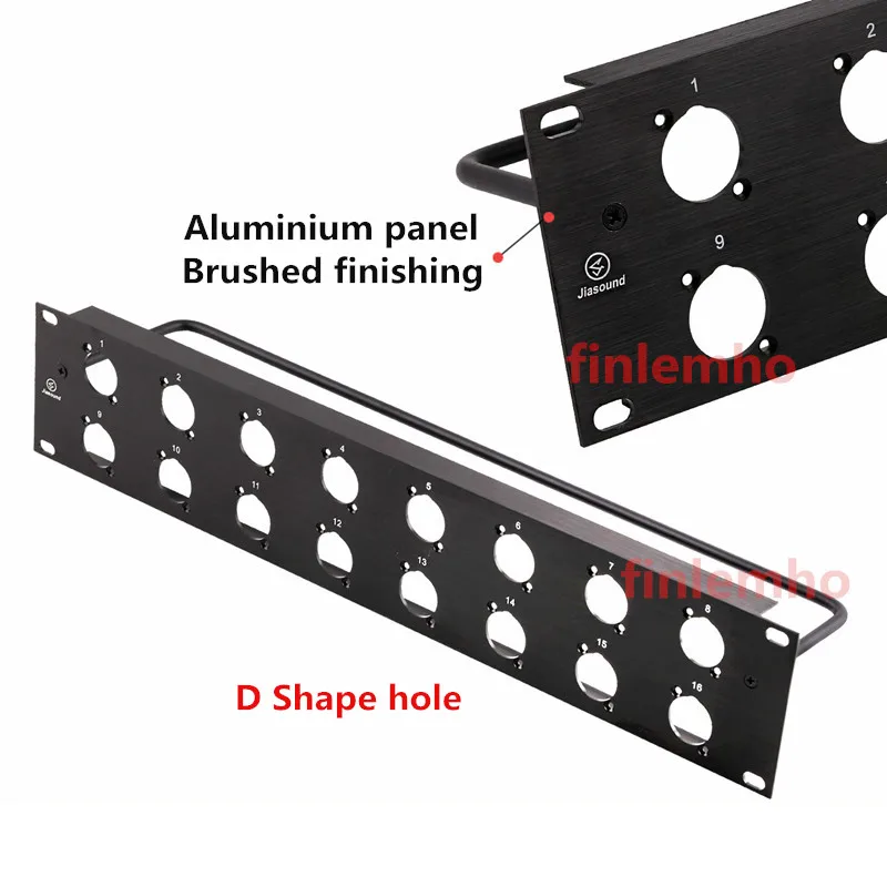 Panel, 2U, Flight Case Mount para HDMI,