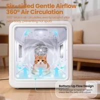 Smart Pet Drying Box 70L Smart Temperature Controlled Dog and Cat Drying Machine 360 ° Surround Pet Hair Dryer Case Super Quiet 3