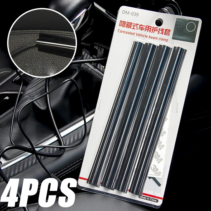 

4/8pcs Car Interior Cable Line Sleeve Protector Universal Hidden Wire Cover Clips Data Cable Organizer Clamp Accessories