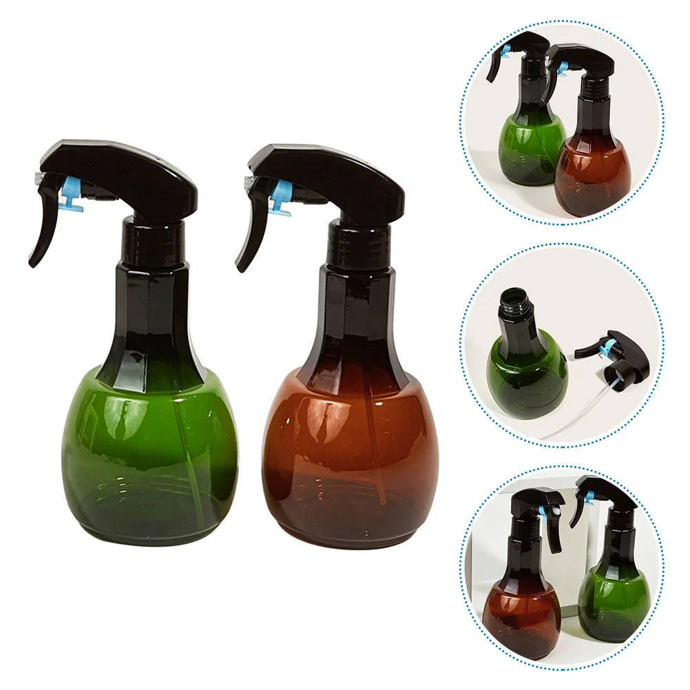 

2 Pcs Hair Spray Bottle Watering Refillable Gardening Hand Bottles Plastic Empty Flower Sprayer