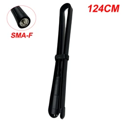 High-Quality Foldable CS Tactical SMA-Female Walkie-Talkie Antenna (124CM)