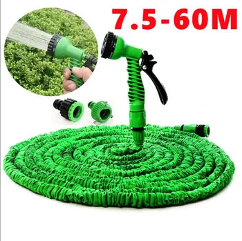 25FT-200FT Expandable Magic Hose Lightweight Design Durable Materials Spray Gun with 7 Spray Functions Multifunctional Home Garden Watering Tool Smart Connection Design 1