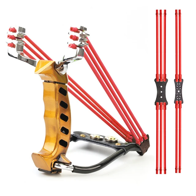 Powerful slingshot with wrist rest outdoor hunting allmetal material