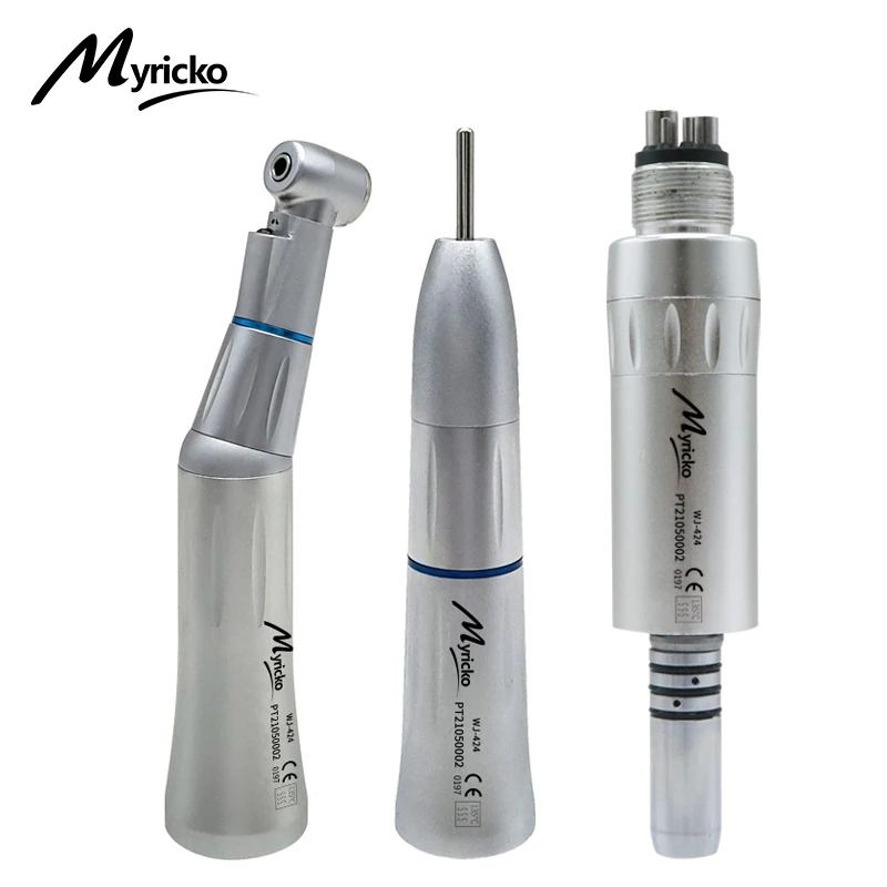 

Dental Lab Micromotor Inner Air Turbine Slow Speed Handpiece Straight Contra Angle Air Motor 2/4Holes Myricko Brand