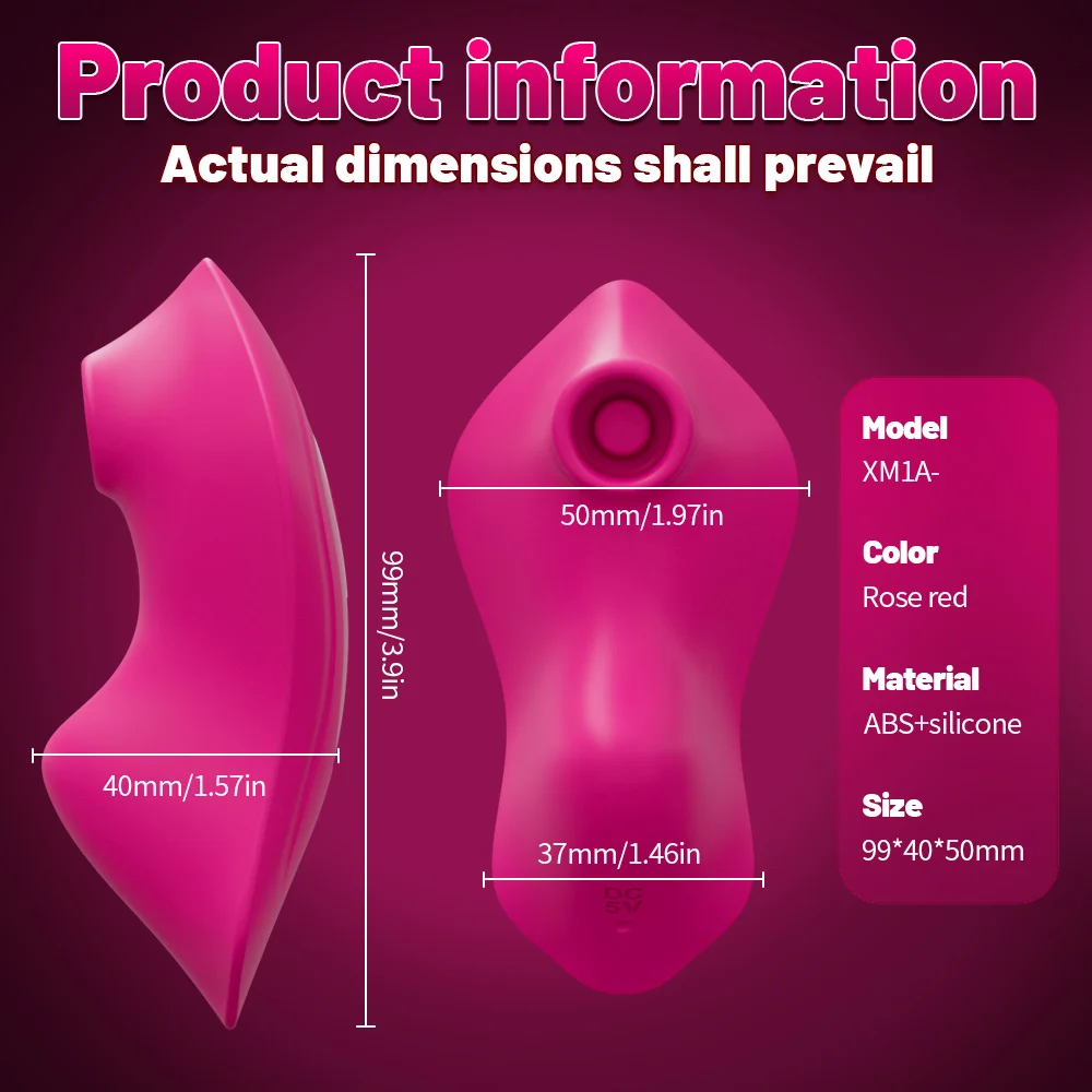 Trådlös app-styrd klitorisvibrator för trosor_voghion.com
