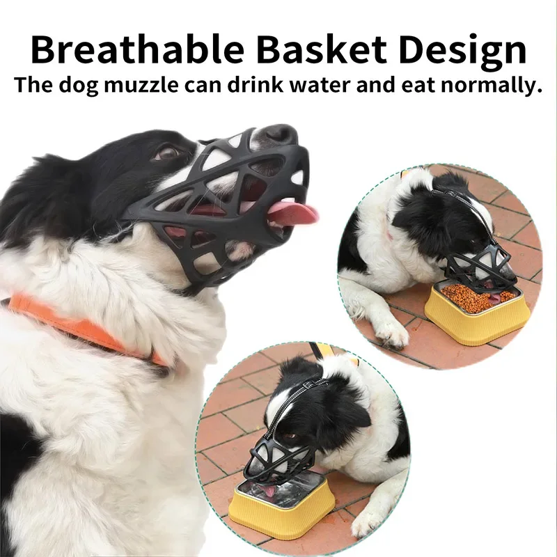 Dog Muzzles Reflective Adjustable Anti Biting Mouth Mask Small Medium Dogs dog muzzle