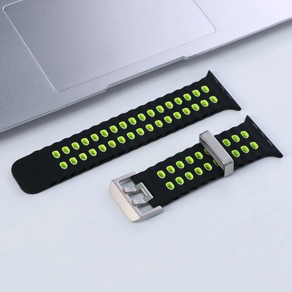 ตัวเลือกสินค้า สายซิลิโคนระบายอากาศ iWatch Ultra 45-49mm ใส่ได้ทุกรุ่น